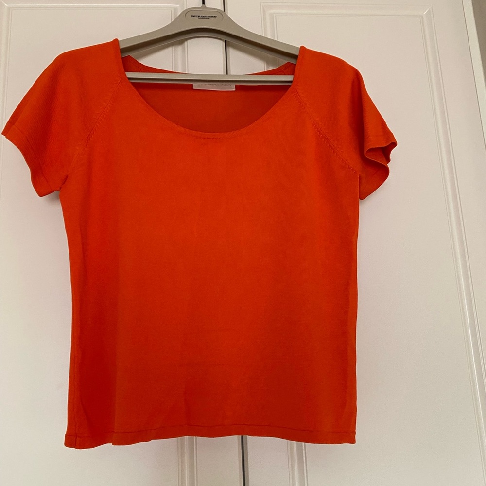Dana Buchman beautiful orange colour top. Sz M